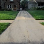 Concrete Driveway Cleaning Before