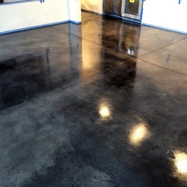 Acid Stain with Clear Coat
