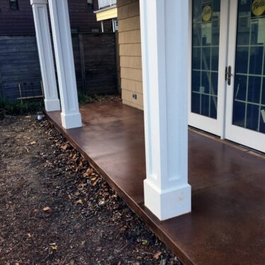 Acid Stain with Clear Coat