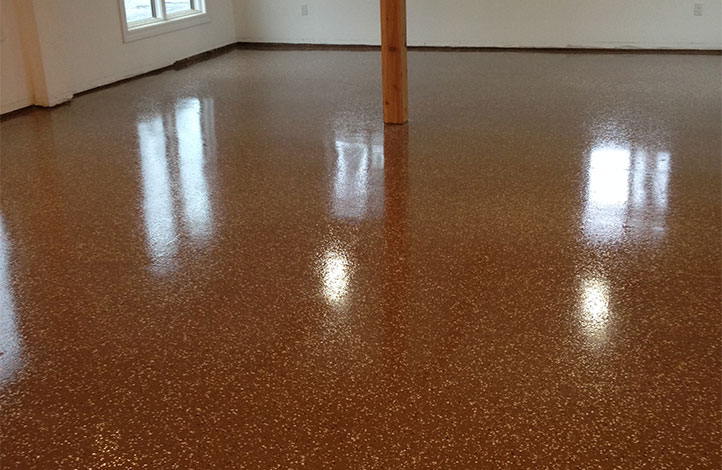 Epoxy Coating with Flecks AFTER