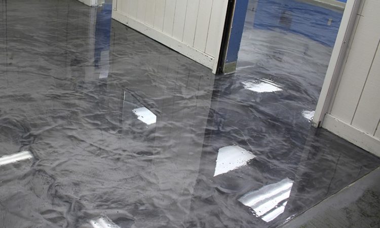 Clean Painted Concrete Floor