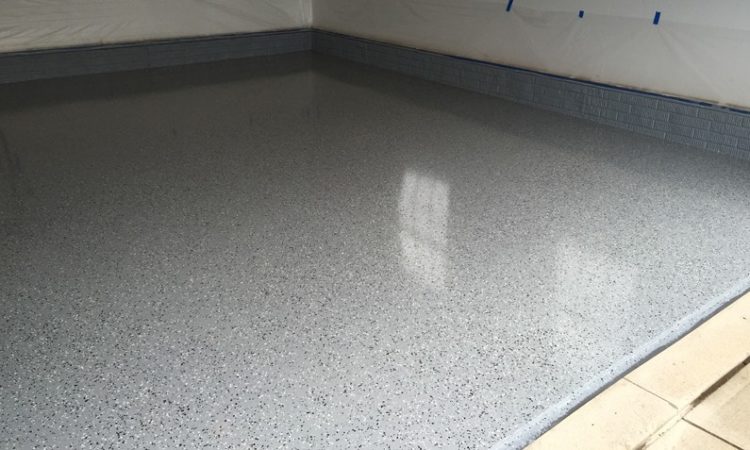 Clean Painted Concrete Garage Floor