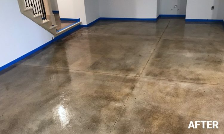 Clean Painted Concrete Floor