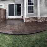 Painted Stamped Concrete Deck
