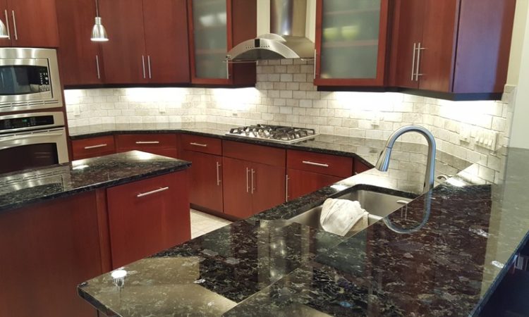 Cleaned Polished Kitchen Countertops
