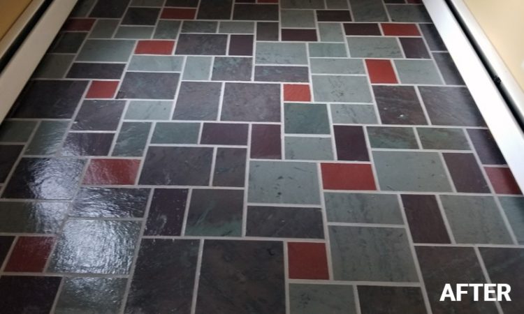 Cleaned Polished Stone Floor