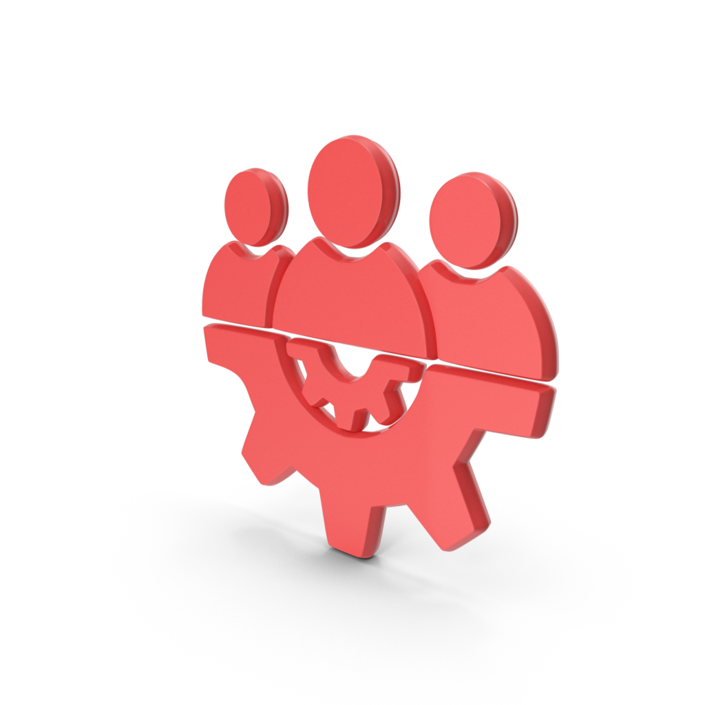 Red Maintenance Team Gear Symbol.H03.2k