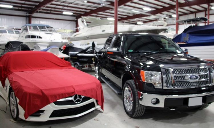 Cars and Boats in GK's Custom Polishing Climate-Controlled Indoor Storage Facility