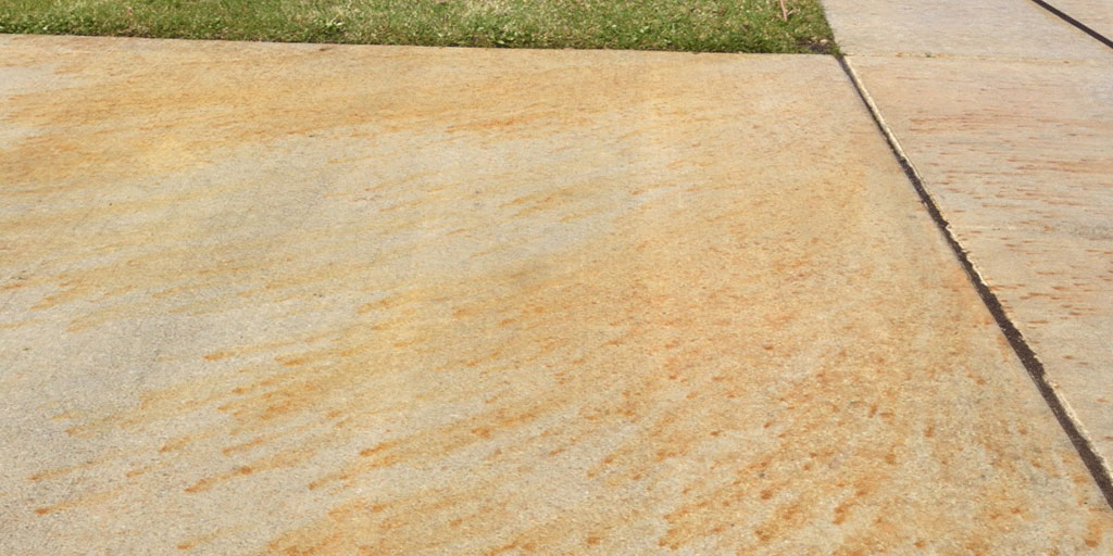 Rust Stains on Concrete